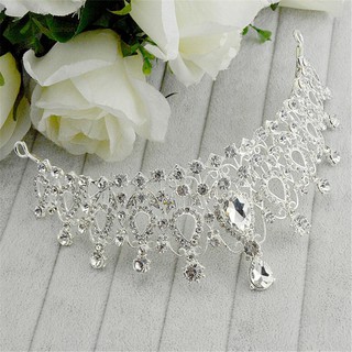 ♥BDF♥Baroque Style Bridal Wedding Shiny Rhinestone Headband Crown Prom Women Jewelry (5)