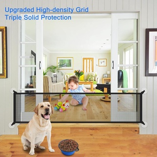 New Pet Barrier Fences Portable Folding Breathable Mesh Dog Gate Pet Separation Guard Isolated Fence