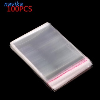 NAV Clear Transparent Plastic OPP Self Adhesive Seal Bag Resealable Poly Bags