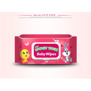 1pc Baby Wipes with LID Looney tunes & Panda Baby wipes