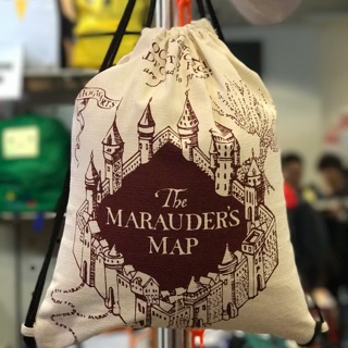 Harry Potter Marauder's Map Drawstring Bag