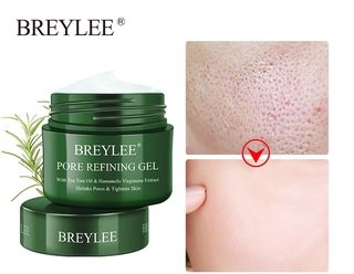 BREYLEE Pore Refining Gel Shrink Pores Cream Moisturizing Firming Anti Aging Facial Repair Pore Dry Oil Control Skin Care Serum