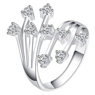 Silver Kingdom 92.5 Italy Silver Korean Fashion Japan Jewelry Accessory Ladies' Ring R218