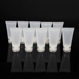 10 x Empty Cosmetic Pot Makeup Face Lotion Container 15ml Clear Sample Bottles (2)