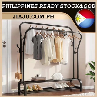 ⚡️COD⚡️Ready Stock Big Double Pole Type Drying Rack Wardrobe Rack Hanger Hanging Clothes Shelf side