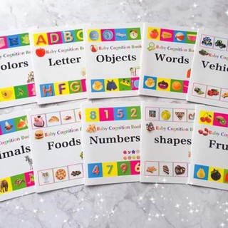 【Ready Stock】○10 in 1 Newborn Baby Book Soft Cognitive Books Cognition Book Learning Educational Toy