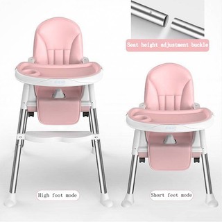 【Ready Stock】☈◑Baby Dining Adjustable Portable High Chair With Removable Feeding Tray Toddler Tranin