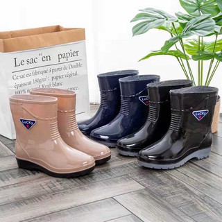 korean hight cut rubber waterproof women shoes Rain boots for women (1)