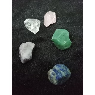 stone crystal quartz with hole #rose quartz, amethyst, clear quartz, adventurine and lapis lazuli