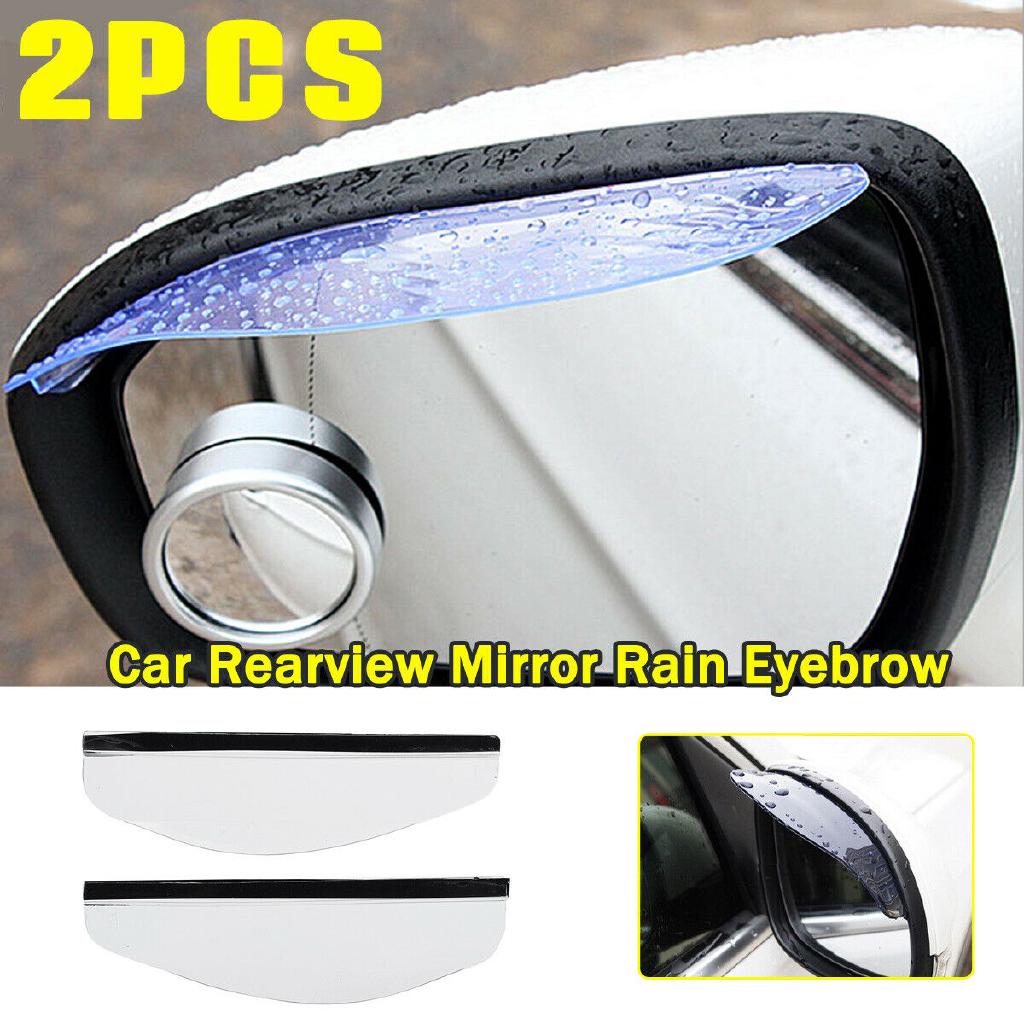 2PCS Rear View Mirror Sticker Rain PVC Pair Eyebrow