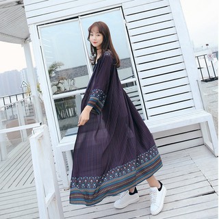 Bestlook Women Chiffon Striped Kimono Summer Long Sleeve Holiday Cardigan