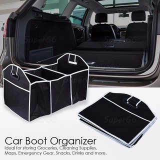 Car Boot Organizer Collapsible Storage Basket Fordable For Trunk