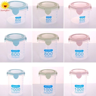 【SF】Plastic Sealed Cans Air Tight Milk Powder Food Storage Container Kitchen Storage Box Transparent