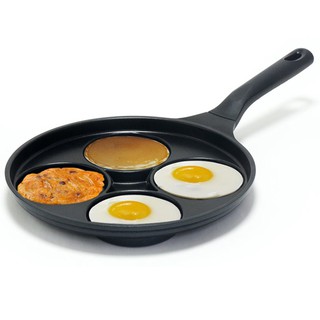 4 Egg Fry Pan Breakfast fry pan omelette Pancake Maker Crepes Waffle Pan