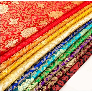 100 * 75cm embroidery brocade silk satin satin cloth for DIY sewing sewing patchwork continuous size
