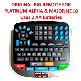 Original Platinum Big Remote for Platinum Alpha and Platinum Major HD10 PTRC-1000