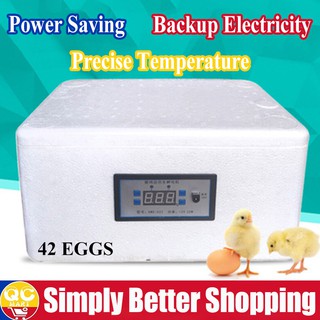 42 EGGS Semi-Automatic Household Water Bed Small Intelligent Incubator Chicken Chick Farm Hatcher