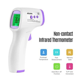 Infrared Digital Forehead Thermometer AD-801 by AiQURA | Non-Contact Temperature Gun