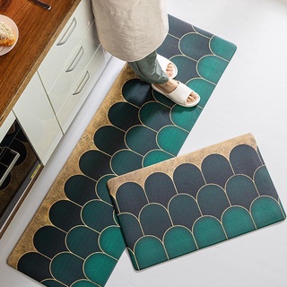 New kitchen mat Nordic kitchen floor mat household anti-skid, oil-proof and waterproof foot mat door mat long carpet absorbs water and oil