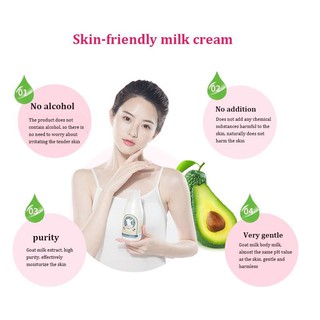 body care❣Goat Milk Body Lotion Whitening Moisturizing Milk Refreshing Skin Chicken Skin Removal 30
