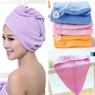 Microfiber Hair Towel Wrap Turban Drying Hair Head Cap Twist Dry Shower Cap Super Absorbent