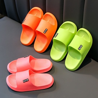 ☽Children s non-slip silent slippers boys and girls candy color indoor and outdoor soft bottom large