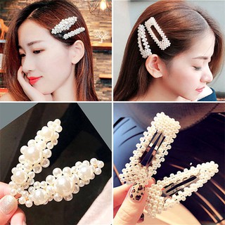 Korean Pearl Lady Hairpin 6 Pcs Set Pearl Hairpin Headwear Pearl Hair Clip Set