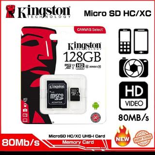 Kingston Memory Card Sd Card Micro SD Class10 Speed 80MB/s 16GB 32GB 64GB 128GB TF Card
