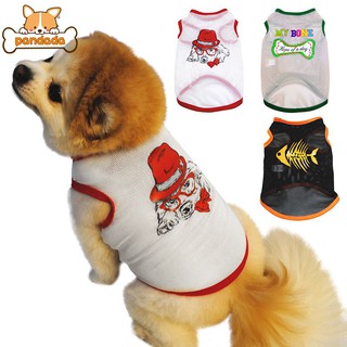 Pet Dog Cat Cooling Mesh Vest Cute Cartoon Pattern Pet Casual T-shirt