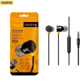 Realme R20 r40, buds 2, buds 3 Earphone 3.5mm In-ear Universal Headset Magnetic