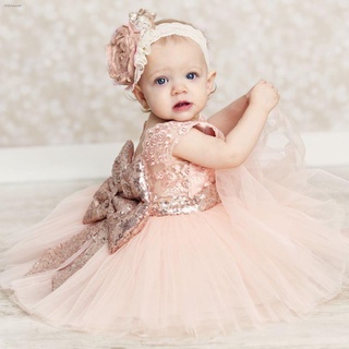 ☽▧[Ready Stock] 0-10 Years Baby Girl Dress Princess Tutu Dress for Kids Toddler Party Dress Sequins