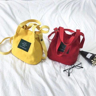 R&O #2372 Korean Style Canvas Mini Sling Bags