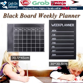 Blackboard Wall Sticker For Week Planner Removable Vinyl Month schedule Chalkboard Wallpaper