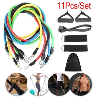 11 Pcs/Set Fitness Latex Resistance Bands Set Fitness Rubber Bands Training Exercise Yoga Pull Rope (1)