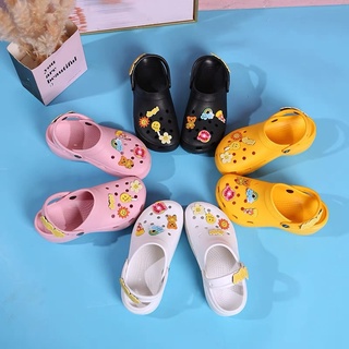 Korean wedge heel women's shoes summer slippers ladies classic clog