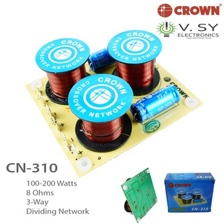 Original Crown CN-310 100W to 200W 3 Way Dividing Network Crossover Network CN310 CN 310