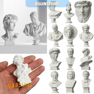 BSUNS Gypsum Bust Portraits, Nordic Plaster Statue, Greek Mythology Famous Sculpture