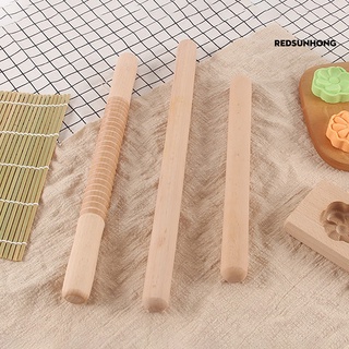 COD Wooden Non-Stick Rolling Pin Pastry Flour Cake Dough Roller Kitchen Baking Tool