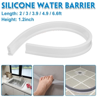 30mm Height Bathroom Water Stopper Blocking Water Strip Dry And Wet Separation Flood Barrier Rubber