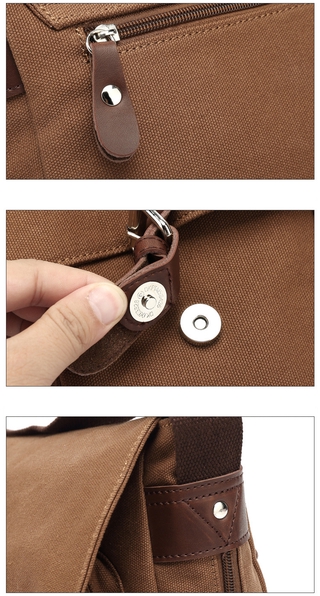 AUGER sling bag for men shoulder beltbag leather crossbody body 8506# (8)
