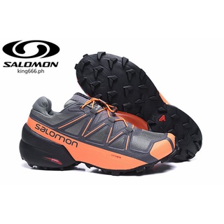 【100%Original】 Salomon/solomon Speed Cross 5 Outdoor Professional Hiking sport Shoes Orange gra40-46 7qBd