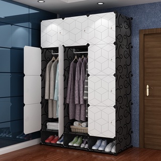 Multi Design Clothes Cabinet DIY Wardrobe Screwless Stackable Multipurpose Modern Design Minimalist