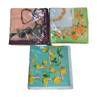 Lovely/ Sunflower Brands Large Handkerchief Sold by 12s (Asstd Designs per pack)