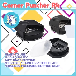 R4 Corner Puncher for Photo, Card, Paper; 4mm Corner Cutter Rounder Paper Punch Portable Puncher