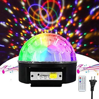 Wella LED Light Crystal Magic Ball Light MP3 USB Bluetooth Speaker LED Disco Ball LED
