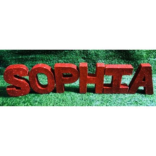 4 Inches Glittered Letter Standee (5)