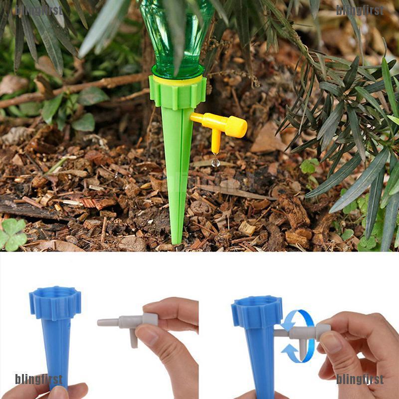 【∮】 12Pcs Plant Waterer Self Watering Device Adjustable Water Flow Drip Irrigation ☆HOT☆