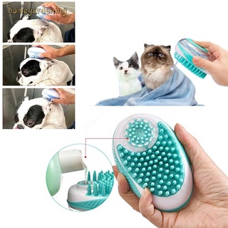 Dog Bath Comb Silicone Pet SPA Shampoo Massage Brush Shower Hair Removal