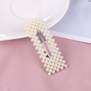Japan And South Korea French Pearl Hair Clip Women's Premium Bowknot bb Clip (7)