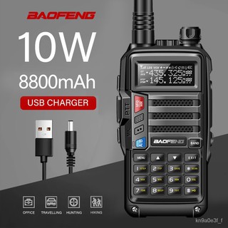 BaoFeng UV-5R 10W/8W Walkie Talkie Radio Station Comunicador UV5R Transceiver Dual Band Walkie Talki